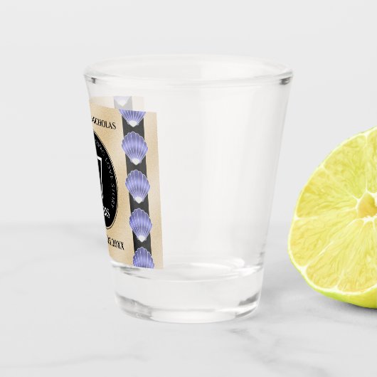 Elegant 17th Shells Wedding Jubileum Shot Glas (Rechts)