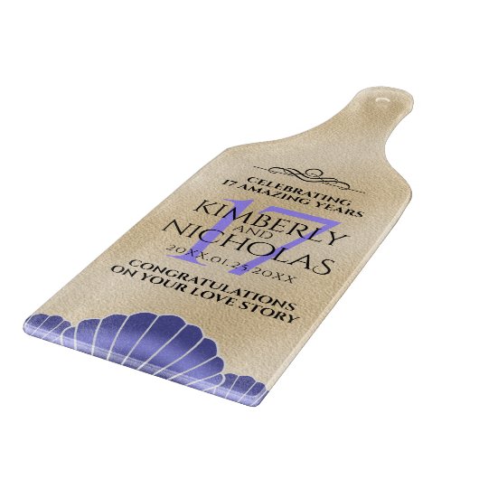 Elegant 17th Shells Wedding Jubileum Snijplank (Hoek)