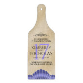 Elegant 17th Shells Wedding Jubileum Snijplank (Voorkant)