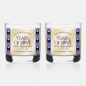 Elegant 17th Shells Wedding Jubileum Whisky Glas (Voorkant)