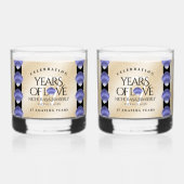 Elegant 17th Shells Wedding Jubileum Whisky Glas (Achterkant)