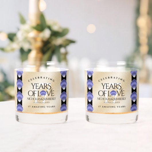 Elegant 17th Shells Wedding Jubileum Whisky Glas (Insitu (Huwelijk))
