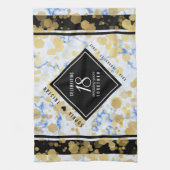 Elegant 18e Porcelain-Jubileum Theedoek (Verticaal)