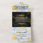 Elegant 18e Porcelain Wedding Jubileum All In One Uitnodiging (Binnen)