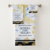 Elegant 18e Porcelain Wedding Jubileum Bad Handdoek (Insitu)