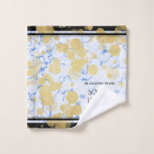 Elegant 18e Porcelain Wedding Jubileum Bad Handdoek (Wasdoekje)