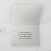 Elegant 18e Porcelain Wedding Jubileum Bedankkaart (Binnen)