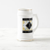 Elegant 18e Porcelain Wedding Jubileum Bierpul (Voorkant rechts)