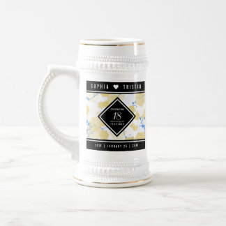 Elegant 18e Porcelain Wedding Jubileum Bierpul