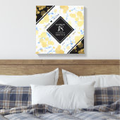 Elegant 18e Porcelain Wedding Jubileum Canvas Afdruk (Insitu (Slaapkamer))