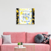 Elegant 18e Porcelain Wedding Jubileum Canvas Afdruk (Insitu (Woonkamer))