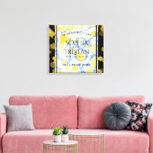 Elegant 18e Porcelain Wedding Jubileum Canvas Afdruk (Insitu (Woonkamer))