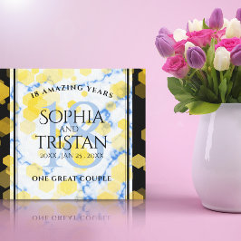 Elegant 18e Porcelain Wedding Jubileum Canvas Afdruk