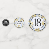 Elegant 18e Porcelain Wedding Jubileum Confetti (Voorkanten)