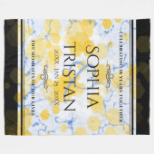 Elegant 18e Porcelain Wedding Jubileum Fleece (Voorkant (Horizontaal))