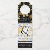 Elegant 18e Porcelain Wedding Jubileum Flessenhanger (Voorkant)