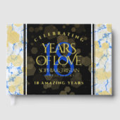 Elegant 18e Porcelain Wedding Jubileum Gastenboek (Voorkant)