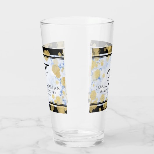 Elegant 18e Porcelain Wedding Jubileum Glas (Rechts)