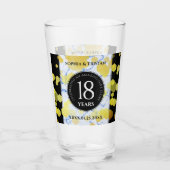 Elegant 18e Porcelain Wedding Jubileum Glas (Achterkant)