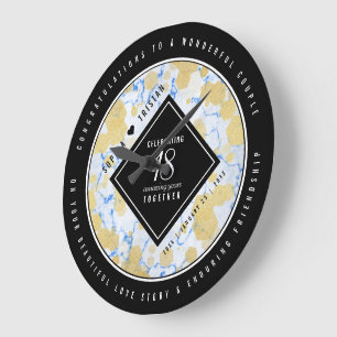 Elegant 18e Porcelain Wedding Jubileum Grote Klok