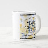 Elegant 18e Porcelain Wedding Jubileum Grote Koffiekop (Voorkant rechts)