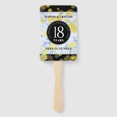 Elegant 18e Porcelain Wedding Jubileum Handwaaier (Achterkant)