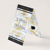 Elegant 18e Porcelain Wedding Jubileum Kaart (Achterkant)