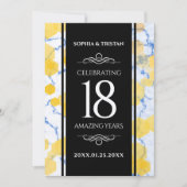 Elegant 18e Porcelain Wedding Jubileum Kaart (Voorkant)