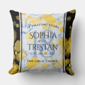 Elegant 18e Porcelain Wedding Jubileum Kussen (Voorkant)