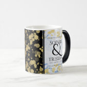 Elegant 18e Porcelain Wedding Jubileum Magische Mok (Voorkant rechts)