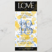 Elegant 18e Porcelain Wedding Jubileum Menu (Achterkant)