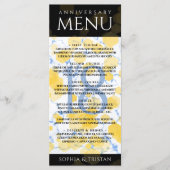 Elegant 18e Porcelain Wedding Jubileum Menu (Voorkant)