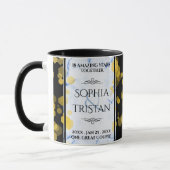 Elegant 18e Porcelain Wedding Jubileum Mok (Links)