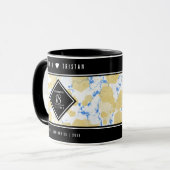 Elegant 18e Porcelain Wedding Jubileum Mok (Voorkant links)