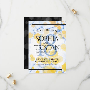 Elegant 18e Porcelain Wedding Jubileum Save The Date