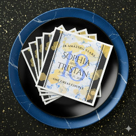 Elegant 18e Porcelain Wedding Jubileum Servet