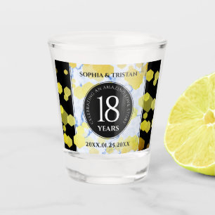 Elegant 18e Porcelain Wedding Jubileum Shot Glas