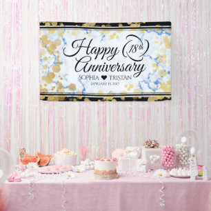 Elegant 18e Porcelain Wedding Jubileum Spandoek