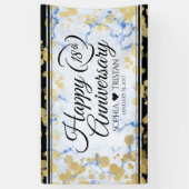 Elegant 18e Porcelain Wedding Jubileum Spandoek (Verticaal)