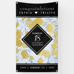 Elegant 18e Porcelain Wedding Jubileum Spandoek