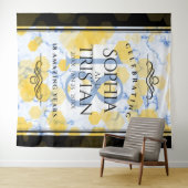 Elegant 18e Porcelain Wedding Jubileum Wandkleed (In Situ (horizontaal))