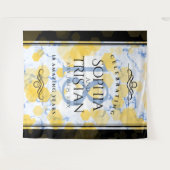 Elegant 18e Porcelain Wedding Jubileum Wandkleed (Voorkant (horizontaal))