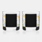 Elegant 18e Porcelain Wedding Jubileum Whisky Glas (Rechts)