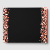 Elegant 18e verjaardag Roos Gold Gastenboek (Achterkant)