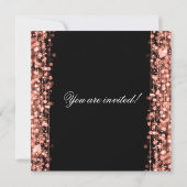 Elegant 18e verjaardag Roos Gold Kaart (Achterkant)