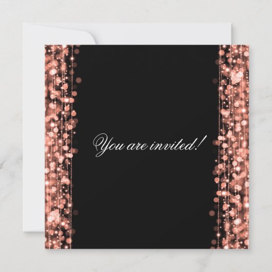 Elegant 18e verjaardag Roos Gold Kaart (Achterkant)