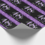 Elegant 18th Birthday Party Sparkles Paars Cadeaupapier<br><div class="desc">Elegant 18th Birthday Party Sparkles Paars</div>