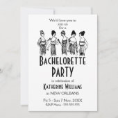 Elegant 1920s ThMED Bachelorette Party Itinerary Kaart (Voorkant)