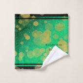 Elegant 19th Jade Wedding Jubileum Bad Handdoek (Wasdoekje)