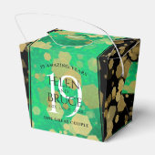 Elegant 19th Jade Wedding Jubileum Celebration Bedankdoosjes (Achterkant)